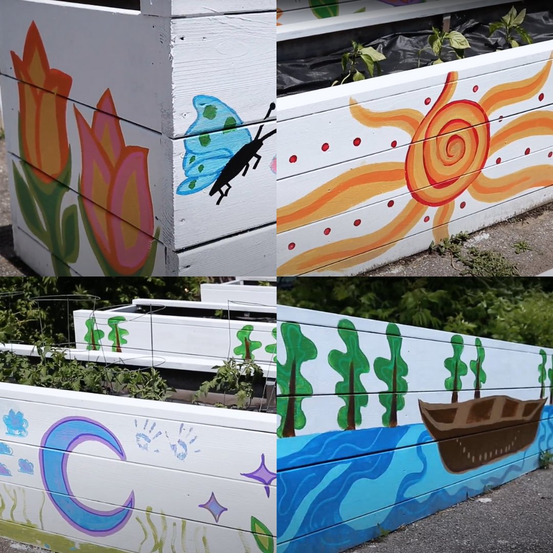 Garden boxes allow us to grow our own delicious and nutritious vegetables, but we’ve  also found them to be perfect canvases for young creative minds.
Congratulations to our talented Members who contributed to brightening up the Don McGahan garden boxes.
#Ottawa #BGCOttawa #Art