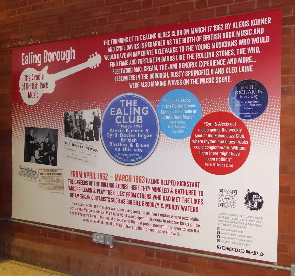 MikeAbbott2's tweet image. Ealing, birthplace of British R&amp;amp;B...a brand new set of just-unveiled story panels charting Ealing as the home of British rythym and blues music, and cradle of West London Mod...