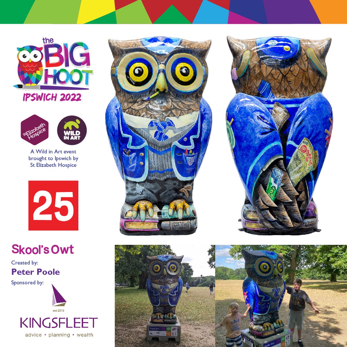 25
Skool's Owt
Created by Peter Poole 
Sponsored by <a href="/KingsfleetNews/">Kingsfleet Wealth</a> 
Located: Water fountain, Christchurch Park.

Reply with your pictures and comments.