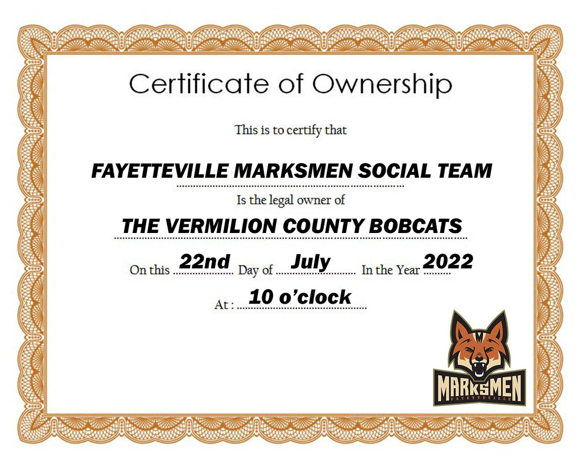 Fayetteville Marksmen tweet media