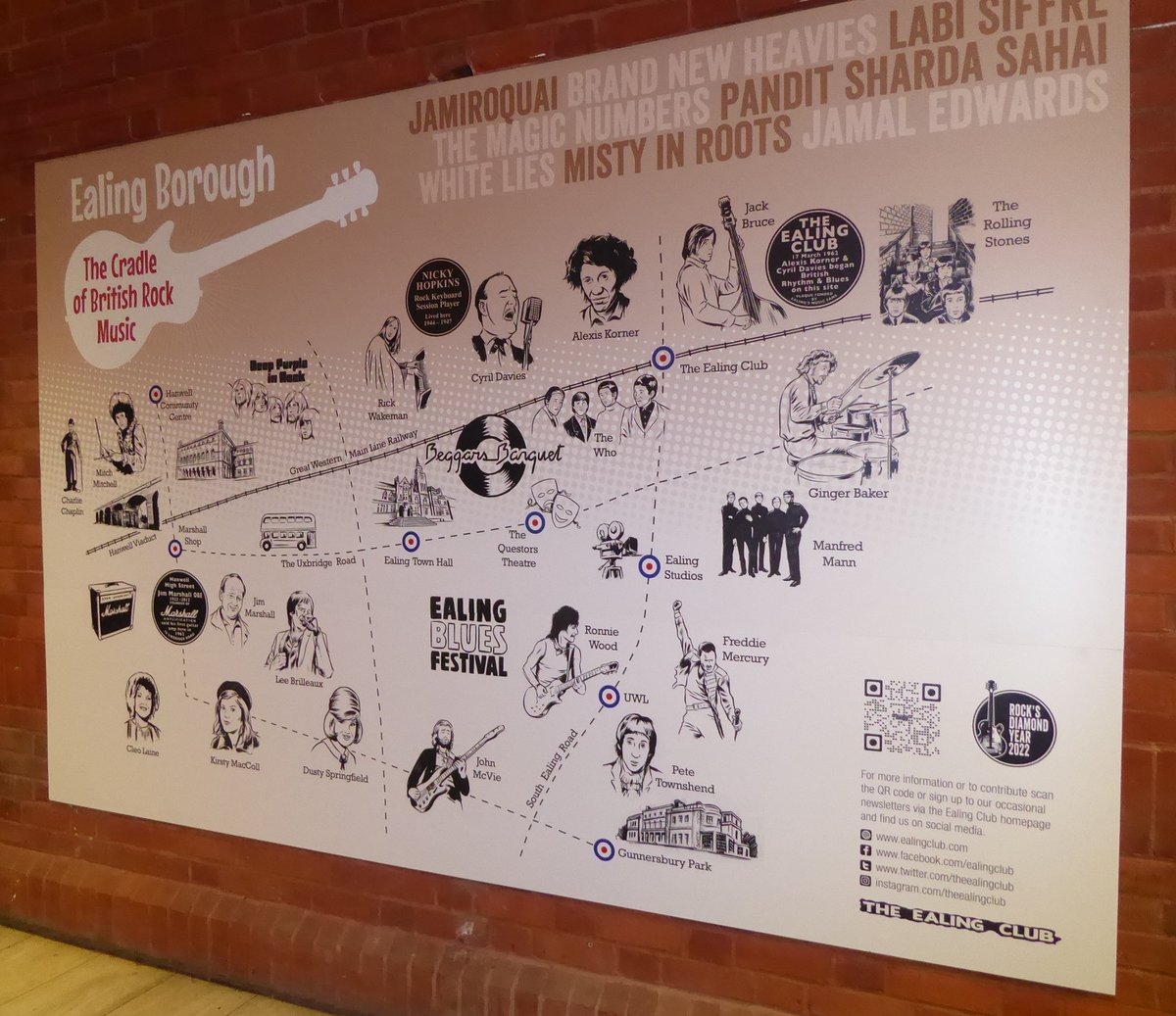 MikeAbbott2's tweet image. Ealing, birthplace of British R&amp;amp;B...a brand new set of just-unveiled story panels charting Ealing as the home of British rythym and blues music, and cradle of West London Mod...