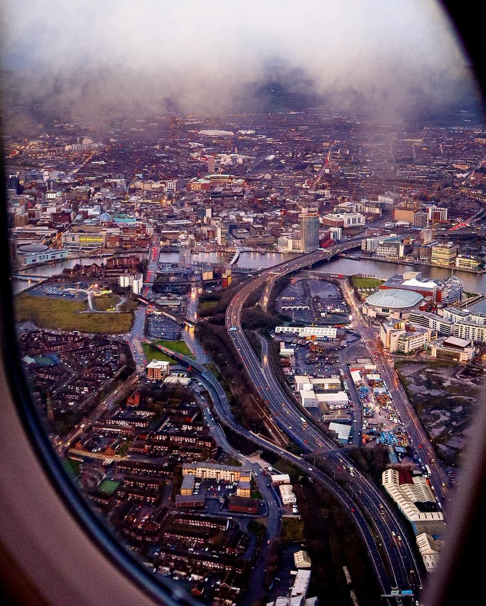 VisitBelfast's tweet photo. Belfast from the skies 🛫 

📸: instagram/conormccully https://t.co/6pLmAsNs1q