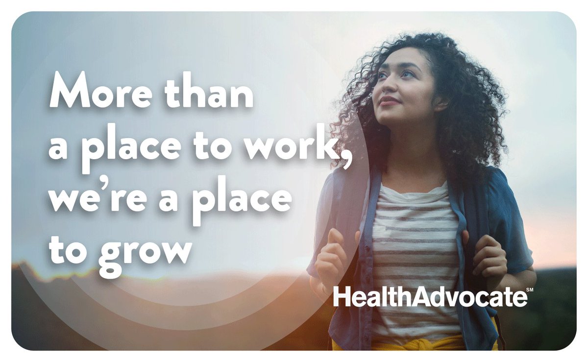 HealthAdvocate's tweet photo. What do our employees love about working at Health Advocate? Our culture, our values, and our commitment to diversity and inclusion top the list. Interested in joining our team? Browse our open positions and apply today! https://t.co/zKpw70y2nZ https://t.co/cBI9LZp92A