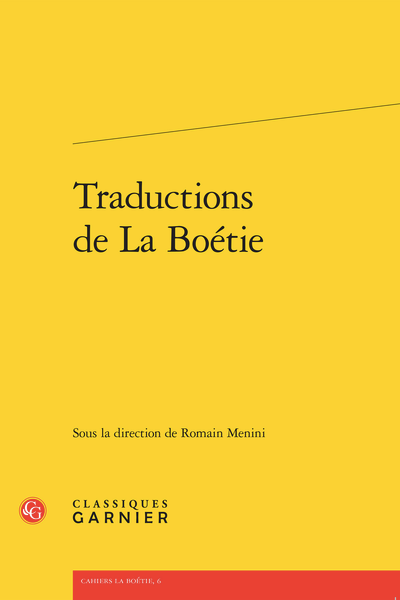 fabula's tweet photo. Romain Menini (dir.), Traductions de La Boétie https://t.co/NgLMG6IQSX https://t.co/FuA1yvGdEN