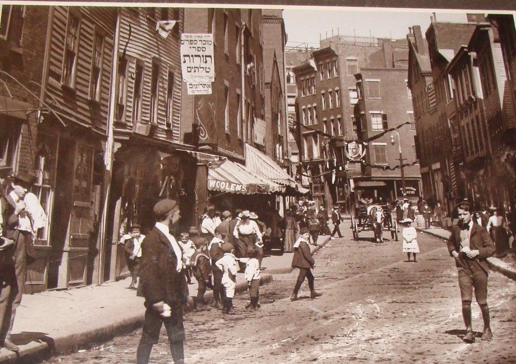 Old School Boston on Twitter "Salem St, Boston's North End 1901