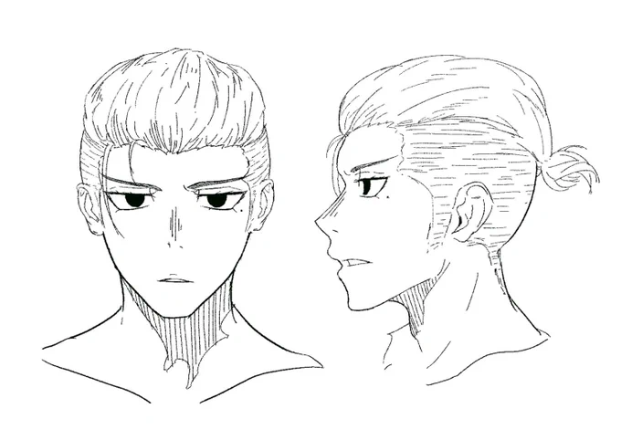 男を滅多に描かない私がオリキャラ作りました(まだ顔だけ) 