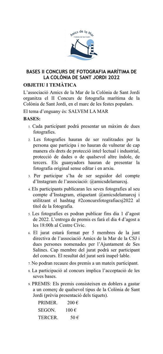 amicsdelamarCSJ's tweet photo. @ColoniaSanJordi https://t.co/IjY5nBQBpP