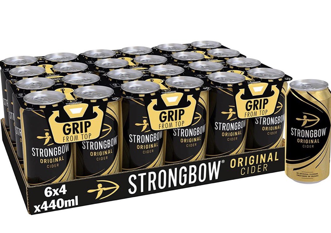 Get 24 cans of Strongbow for ONLY £13.33 discount applied at checkout 

That’s a no brained especially if you live in Scotland 

Check it out here ➡️ amzn.to/3oneqMs

# ad
