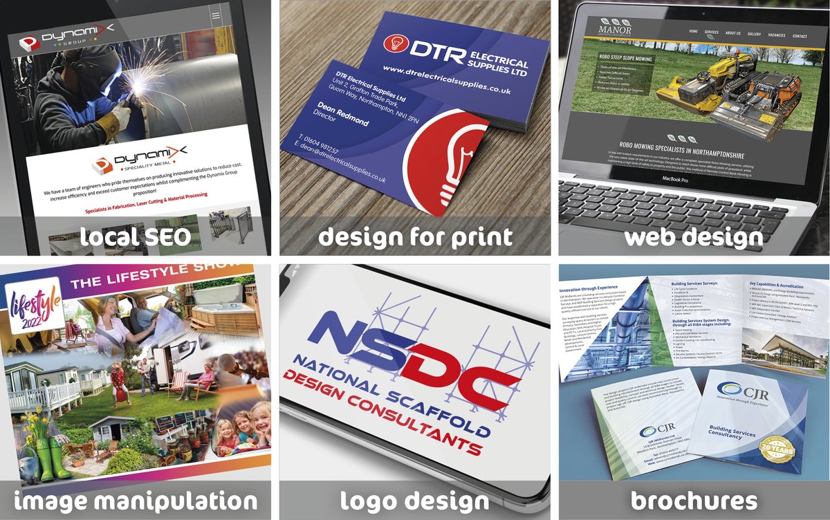 waveseven's tweet photo. It’s all go! Here’s a flavour of what we’ve been up to. Get in touch if you need any help with #webdesign #brochuredesign #graphics https://t.co/hE7yolJeK0