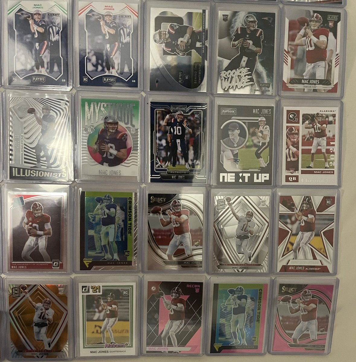 Nola Sports (@nolasports504) on Twitter photo 80 different Mac Jones cards (21 Prizm, 12 Parallel, and 4 Memorabilia)…Sell or Razz? <a href="/ClutchRipz/">CLUTCH RIPZ</a> 80 different Mac Jones cards (21 Prizm, 12 Parallel, and 4 Memorabilia)…Sell or Razz? <a href="/ClutchRipz/">CLUTCH RIPZ</a>