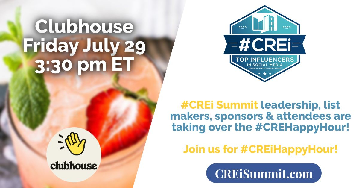 theBrokerList's tweet photo. #FollowFriday (going old school today) Yes, you must follow @creisummit because that is how you can keep up with the event news! 

Also, make sure you are joining us for the #CREiHappyHour, Friday, July 29 at 3:30 pm EST. It will not disappoint!
https://t.co/E5414KSQZR https://t.co/T5Ufa96wy5