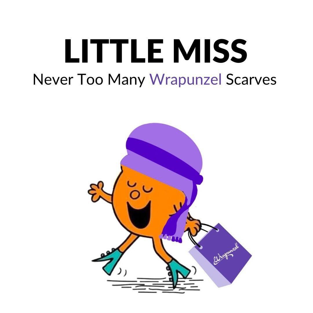 Wrapunzelstore's tweet photo. HAPPY FRIDAY!!
If you haven't seen these viral #LittleMiss memes going around... now you have!!
We could never have too many #Wrapunzel scarves! 😂💜
#LittleMissMeme #WrapunzelScarves #FunkyFriday #HappyFriday #TGIF #WrapunzelMemes https://t.co/ZDloeLIXdR