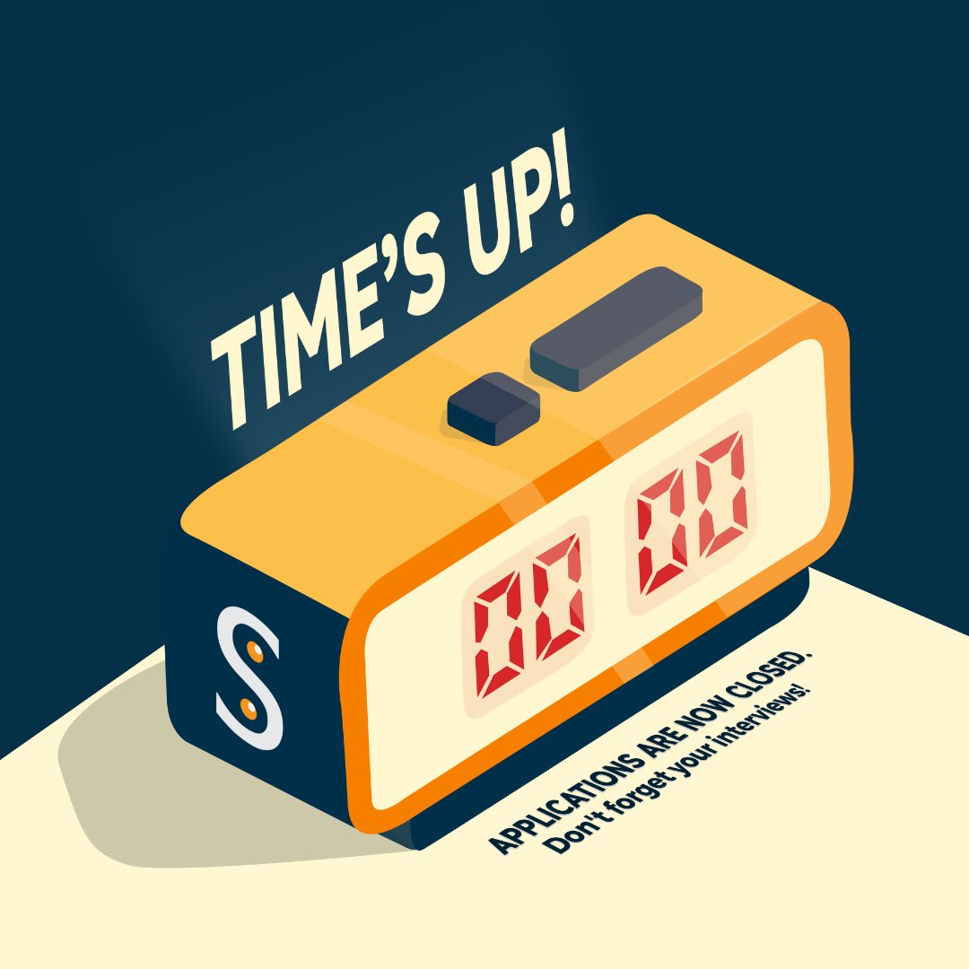 SEEKOrgOfficial's tweet photo. DING DONG DENG 🔔

The application period 🗳 has now come to an end. 🎬 We hope you were able to sign up just in time. ⌚️ Don’t forget to check your emails, SEEKers 📧 

See you in the next steps! ➡️

#NowSEEKing
#SEEK2022 https://t.co/pw56poOmYX