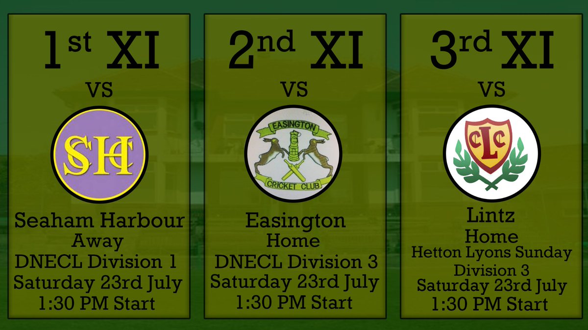 southshieldscc's tweet photo. This weekend's senior fixtures ๐#DNECL https://t.co/oTLGF856gS