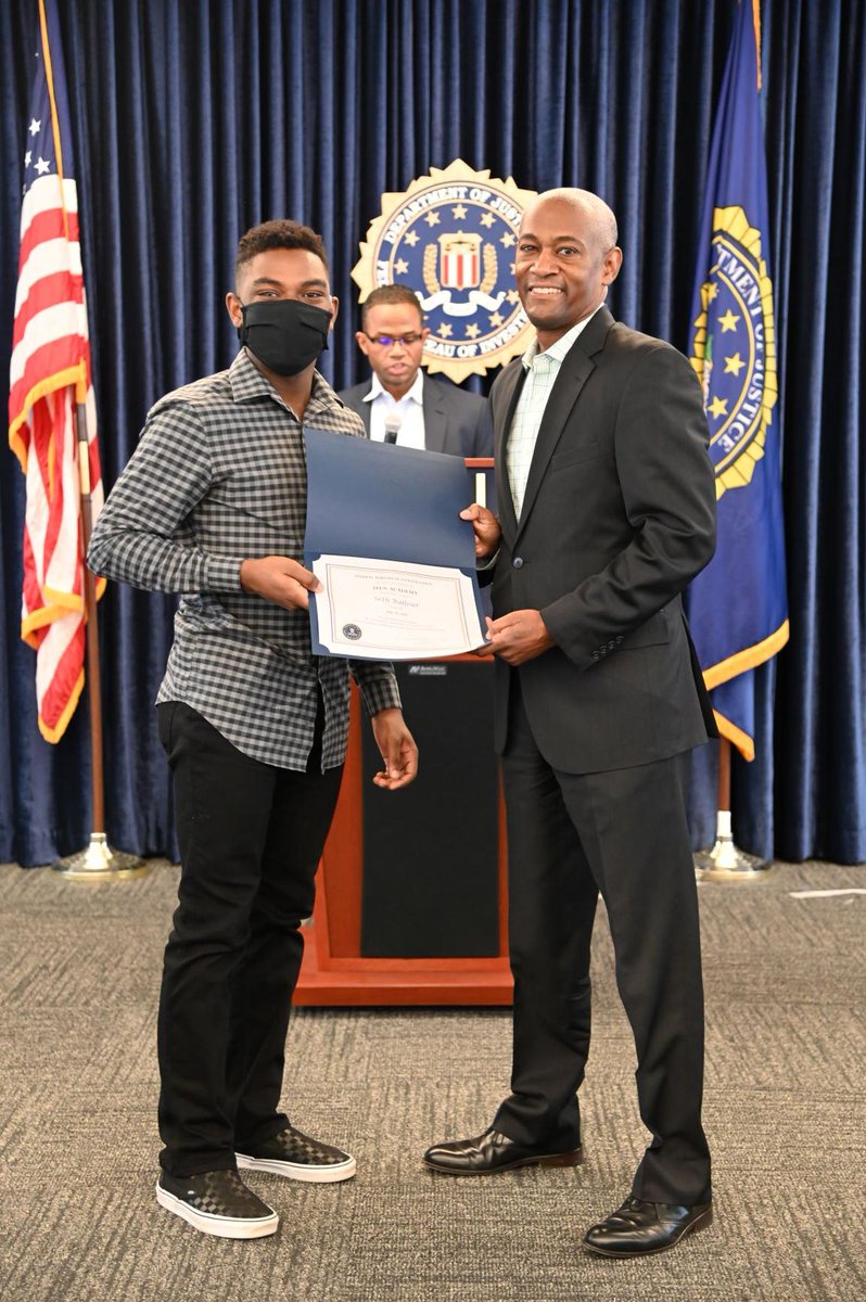 FBIHouston's tweet photo. FBI Houston's Teen Academy 2022 is a wrap! Selected students from across the area spent the day with us learning about what we do. No top secrets were revealed but the teens heard from our bomb techs, SWAT, Evidence Response Team, Crisis Negotiators, etc. Any #FutureAgents maybe? https://t.co/RuPylUyqBj