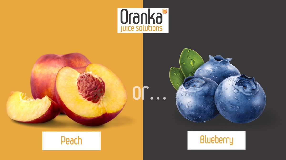 OrankaUK's tweet photo. It is Friday and we just can't decide which would be our favourite flavour this week?

Peach as it evokes thoughts of holidays or blueberry as it just tastes great. Which would you choose?

#flavouroftheweek #peach #blueberry #hydrationjuice #lowsugar #highvitaminC #hospitality https://t.co/R6IRXMq6gt