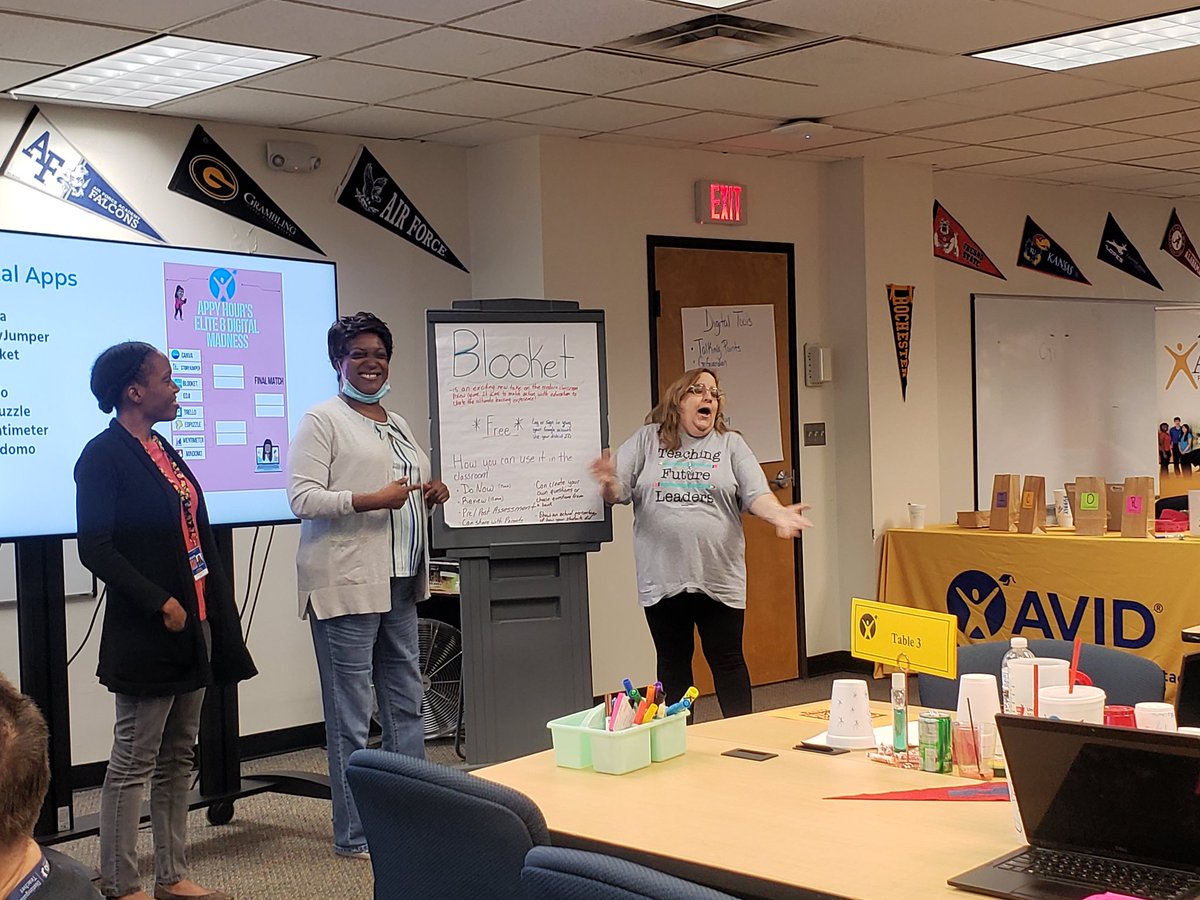 DALLASISDAVID's tweet photo. Thank you to our AVID Task Force for a great week of facilitating! You ROCK! @ba_avid @BHMaconDISD @NewTechDISDAVID @GilliamAcademy https://t.co/QVDZrznZ0h