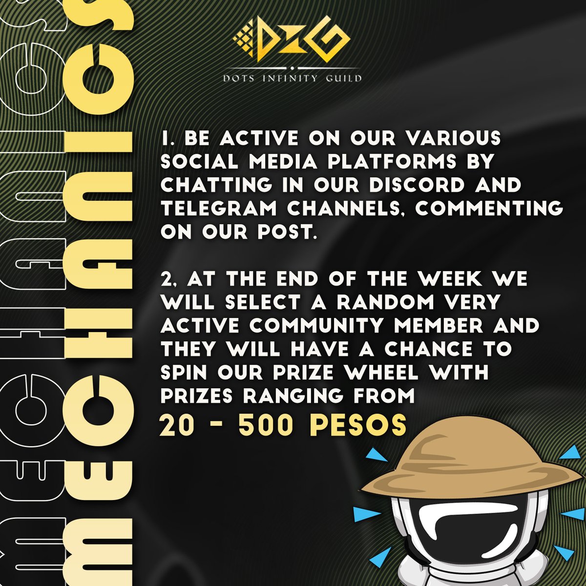 DotsInfinity's tweet photo. DIG will be having a social media contest!! WIN some cash prizes just by commenting, liking, retweeting, chatting and staying active in our various social media! Will choose our lucky winner next week! https://t.co/AjcRl1TKkA
