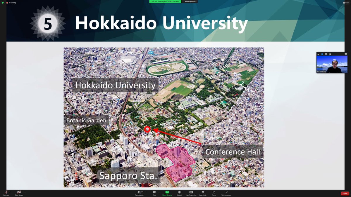 HirokiSayama's tweet photo. .@Hiro_Iizuka talking about the #ALIFE2023 venue, Sapporo
@ALifeConf https://t.co/Ryuln3MvYU