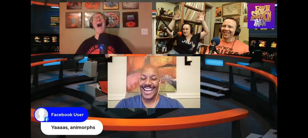 station_trek's tweet photo. https://t.co/fg4lPBN7mu

Veronica explaining #animorphs during our latest livestream - available now on the Earth Station Trek YouTube channel! https://t.co/vgOspBe99q