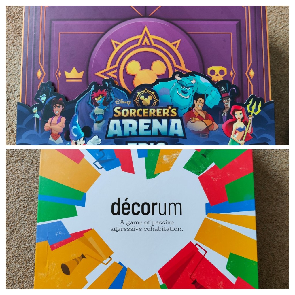 shinyhappymeepl's tweet photo. New arrivals!
#disneysorcerersarena
#usaopoly #decorumgame #floodgategames #boardgames https://t.co/jfFCSPYTsF