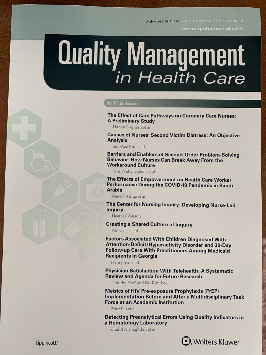 Jill Marsteller (@jillmarsteller7) on Twitter photo Donāt miss the special section of Quality Management in Healthcareās July issue on Nursing Challenges and Solutions, guest edited by Mattia Gilmartin, Exec Dir of NICHE at Rory Meyers NYU College of Nursing! <a href="/QMHonline/">QualityMgt in Health</a> <a href="/BanaszakJane/">Jane Banaszak-Holl</a> @NYUNursing <a href="/IJHNursing/">JohnsHopkinsNursing</a> <a href="/IntermountainHe/">Intermountain Health</a> Donāt miss the special section of Quality Management in Healthcareās July issue on Nursing Challenges and Solutions, guest edited by Mattia Gilmartin, Exec Dir of NICHE at Rory Meyers NYU College of Nursing! <a href="/QMHonline/">QualityMgt in Health</a> <a href="/BanaszakJane/">Jane Banaszak-Holl</a> @NYUNursing <a href="/IJHNursing/">JohnsHopkinsNursing</a> <a href="/IntermountainHe/">Intermountain Health</a>