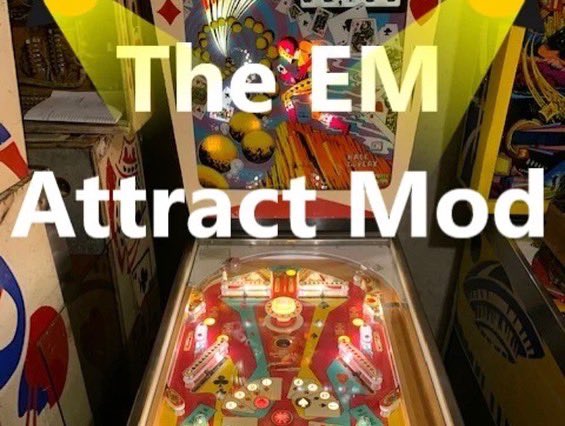 ThePinScientist's tweet image. Time to make some Attract Mod kits for Electromechanical Pinball machines. 

It’s a fun and easy way to give your EM pinball machine some sparkle and life when you’re not playing it. ✨ 

Order yours today! TheEMScoreKeeper.com 

#Pinball
#PinballMod
#PinballMods