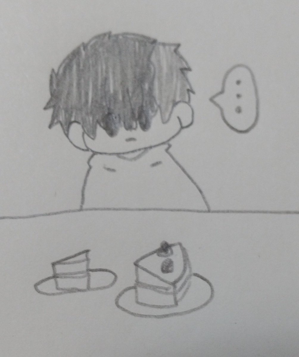 切るのに失敗したケーキを先に選ばせてくれるが明らかに圧がある 