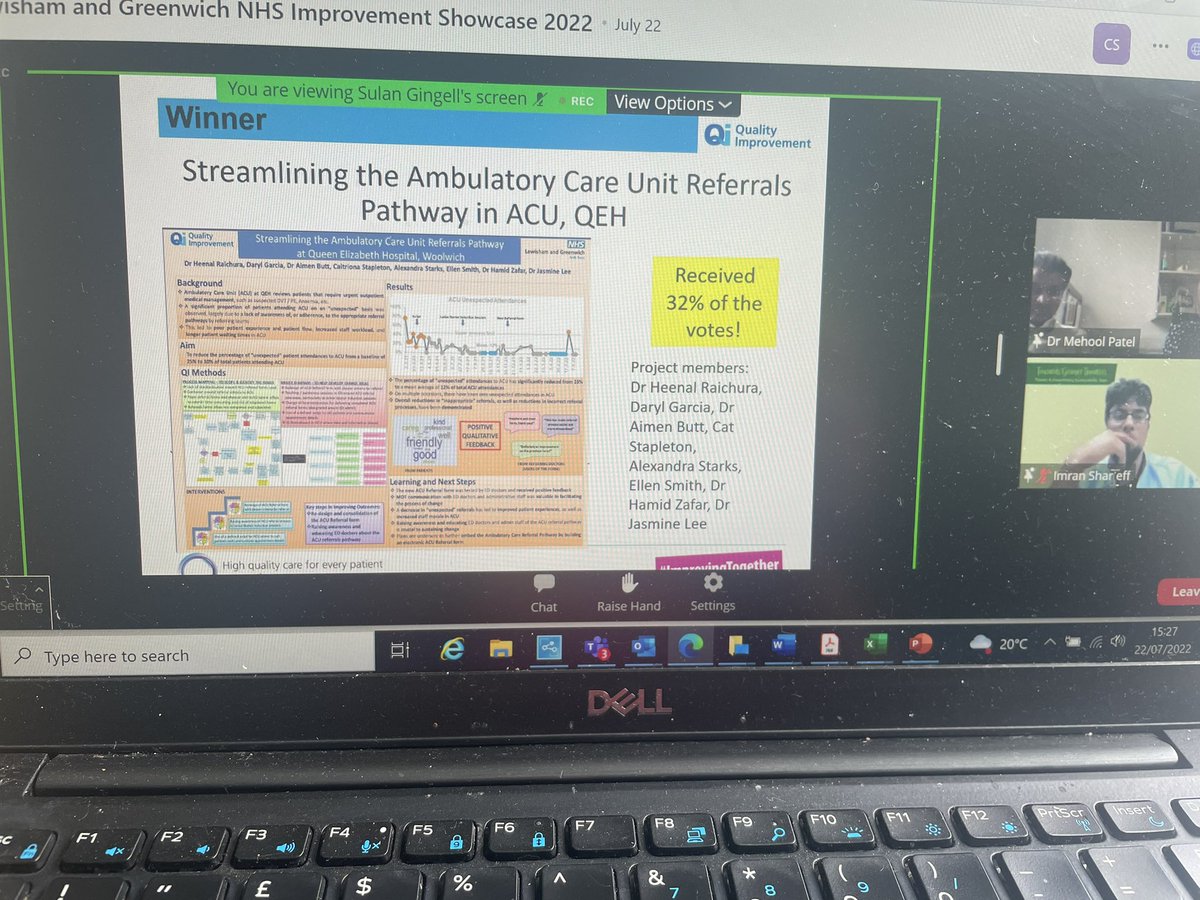 Well done ACU and ED teams for winning the Improvement showcase best poster! Another win for QE Medicine 🎉🎉⭐️⭐️🥇🥇👏👏👏! <a href="/LGT_Qi/">LGT Qi</a> <a href="/kellytowler/">Kellylt</a> <a href="/Phil2_LGT/">Phil</a> <a href="/coileyann_marie/">Ann-marie Coiley 💙</a> <a href="/SarahAnneLacey/">Sarah Lacey</a> <a href="/Kayleigh_1992/">Kayleigh Michalakis 💙</a>