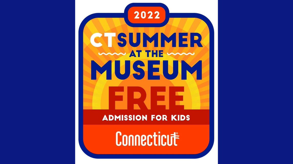 CTSummerMeals's tweet photo. Looking to escape the heat this summer? Connecticut's museums are offering FREE admission to all kids 18 and younger, plus one accompanying adult! For more info visit, https://t.co/MsuQSIOkqP
#CTMuseums #FreeAdmission #Kids #Visit #ThingsToDoThisSummer #Summer #Connecticut https://t.co/tmBQ66t8DU