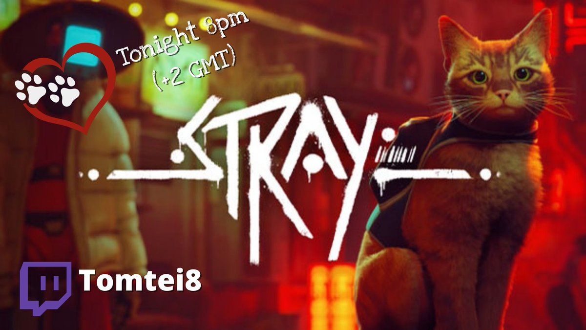 Tomtei8's tweet photo. I've waited this game for a very long time, and finally it's here. Join me at https://t.co/8KWRDjg6iX
#stray #straygame #twitch https://t.co/3MNdcsZv9M