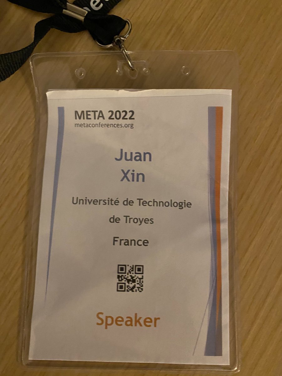 XINJuan13's tweet photo. #Meta2022 Torremolinos, Spain
Many thanks to the organizers of the #Meta @metaconference.  Thanks to @metaconference @Nanophotonics_J  for giving me this award, I will continue my efforts, I hope I can have good achievements to share with you in the future! Thanks @JerPlain. https://t.co/1L4xApbI26