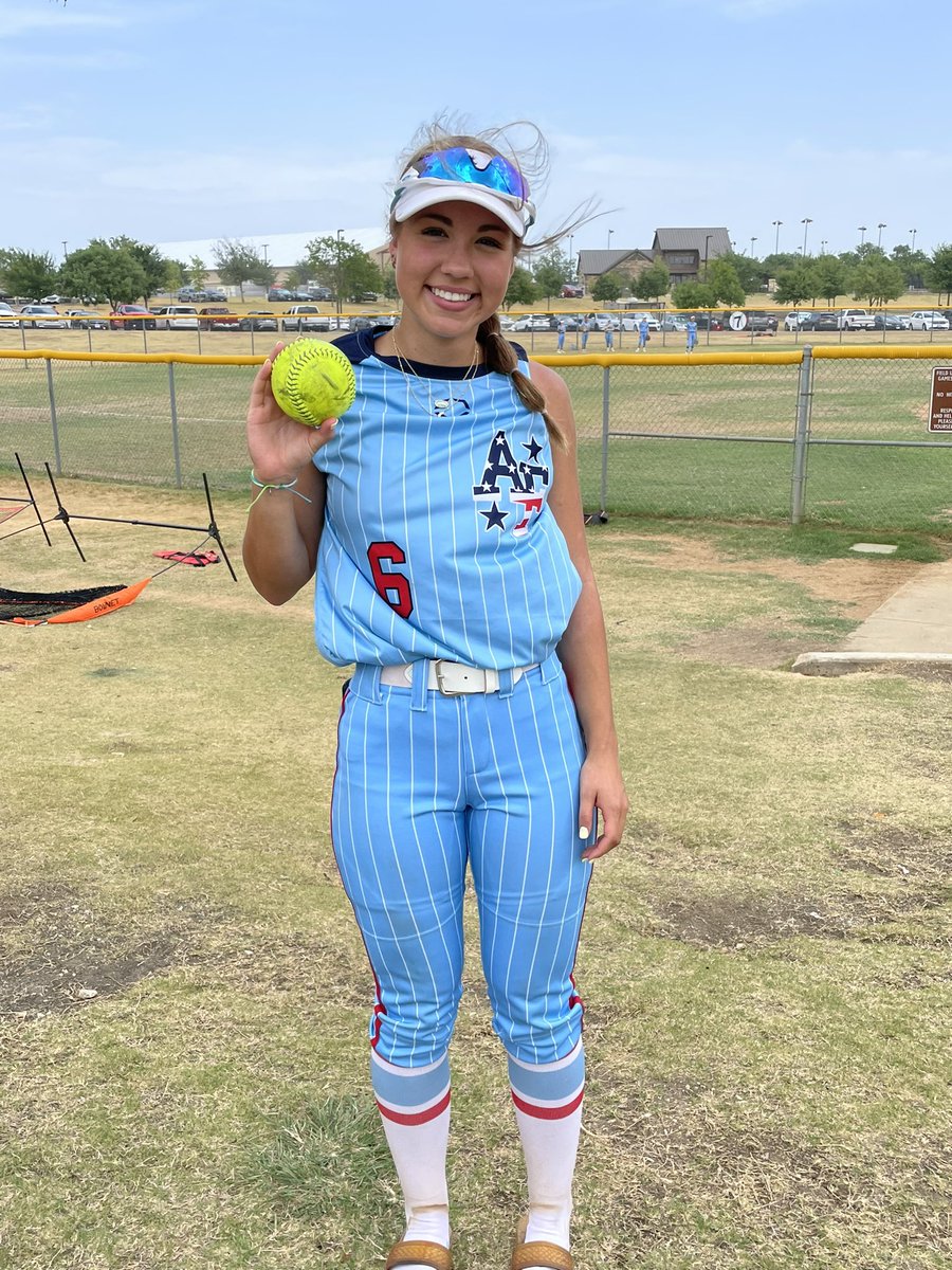 1st game in the books !!! Nice job ladies , team effort to get the victory. Remember all our games are live on GameChanger. American Freedom Texoma….. <a href="/AFSBALL/">American Freedom Softball</a> <a href="/paizley24/">paizley</a> @calliehunter24 with the 💣!!!