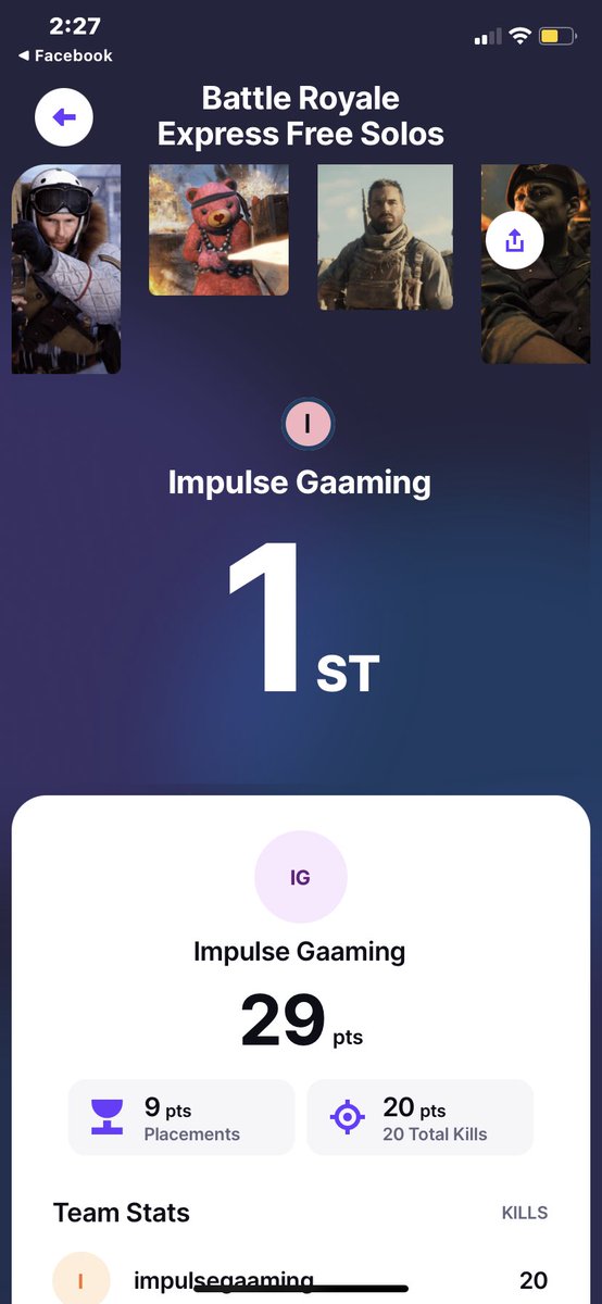 DominateImpulse's tweet photo. #impulseNation Strikes Back! 👑 #WatchTheThrone #ImpulseGaaming @ZLeaguegg Takeover continues #Solo https://t.co/Q79erJhGFG