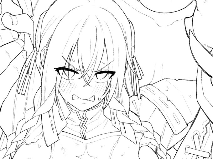 今回は新しい鉛筆ブラシ作ったので線画を試してみるテスト 