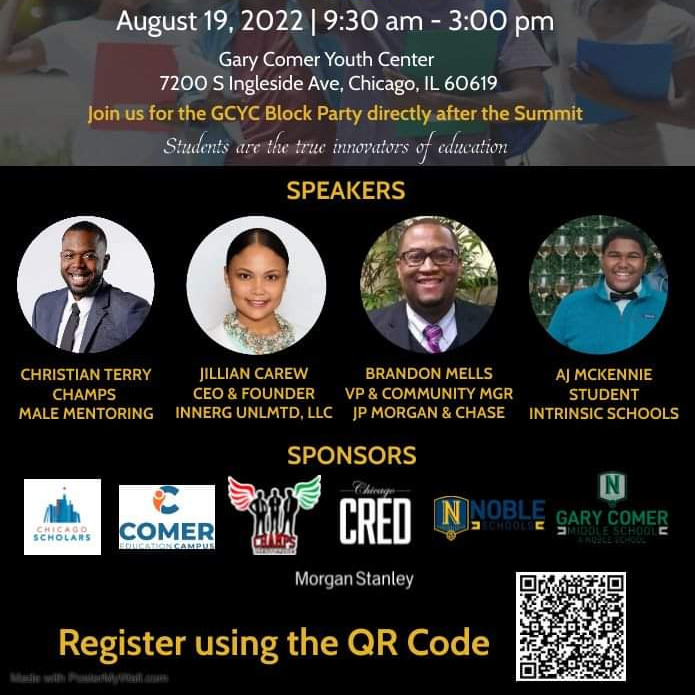 We're honored to partner with 15 year-old GCYC Member, Adeeb Borden and his youth-led team, on the inaugural Educational Leadership Summit before the Greater Together Block Party to elevate student voices, leadership + innovation. Register for free now! bit.ly/BYL21
