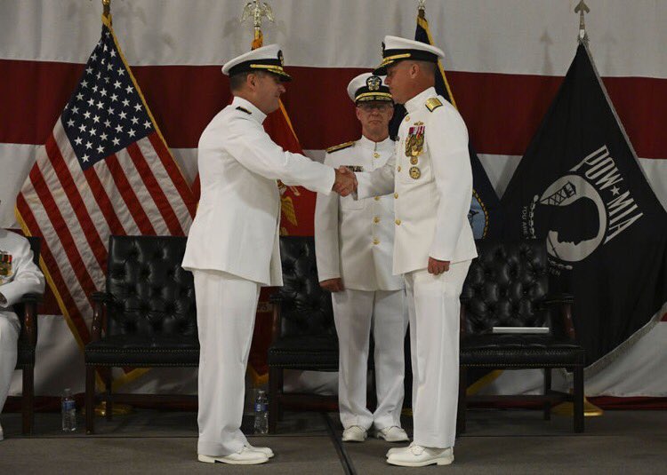 NavalSafetyCmd's tweet photo. Rear Adm. F.R. Luchtman is relieved by Rear Adm. Christopher M. Engdahl as the commander of Naval Safety Command. Adm. Daryl Caudle, commander of U.S. Fleet Forces, presided over the ceremony.

#NavalSafety #NavalSafetyCommand #USFleetForces #NAVSTANorfolk #NASOceana https://t.co/nVKLzPGEXe