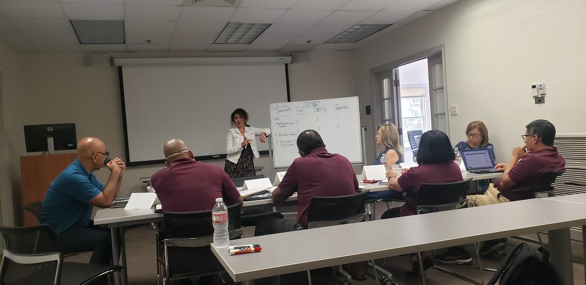 FernValle_Tech's tweet photo. @AlmagerL, @FernValle_Tech and Vanessa de Leon, priveleged to partner with @Trinity_U and @EAlemanJrPhD engaging Trinity leadership faculty on refinements of Principal Preparation program and internship refinements. Thank you @EAlemanJrPhD for the opportunity to collaborate. https://t.co/x1JFJSnlJI