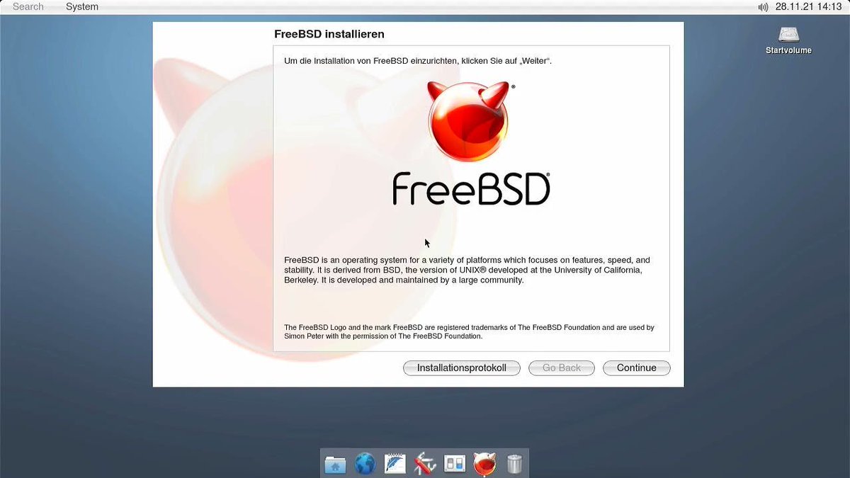 probonopd's tweet image. #helloSystem ships this graphical installer