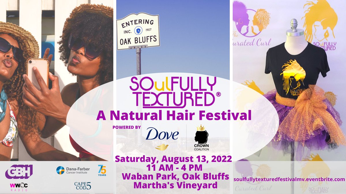 Tickets: thecuratedcurl.com/soulfully-text… #CapeCod #marthasvineyard #oakbluffs #blackhair #Festivals #summer