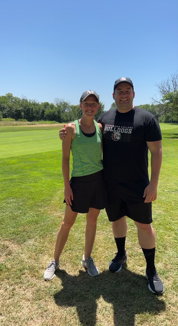 MacCollegeVB's tweet photo. So happy to see one of our proud VB Alums @jamie_siess in our BAB Golf Outing!!! A stud on the court and the course 🤩🤩🤩 #bulldogpride https://t.co/G5BZWnHk6v