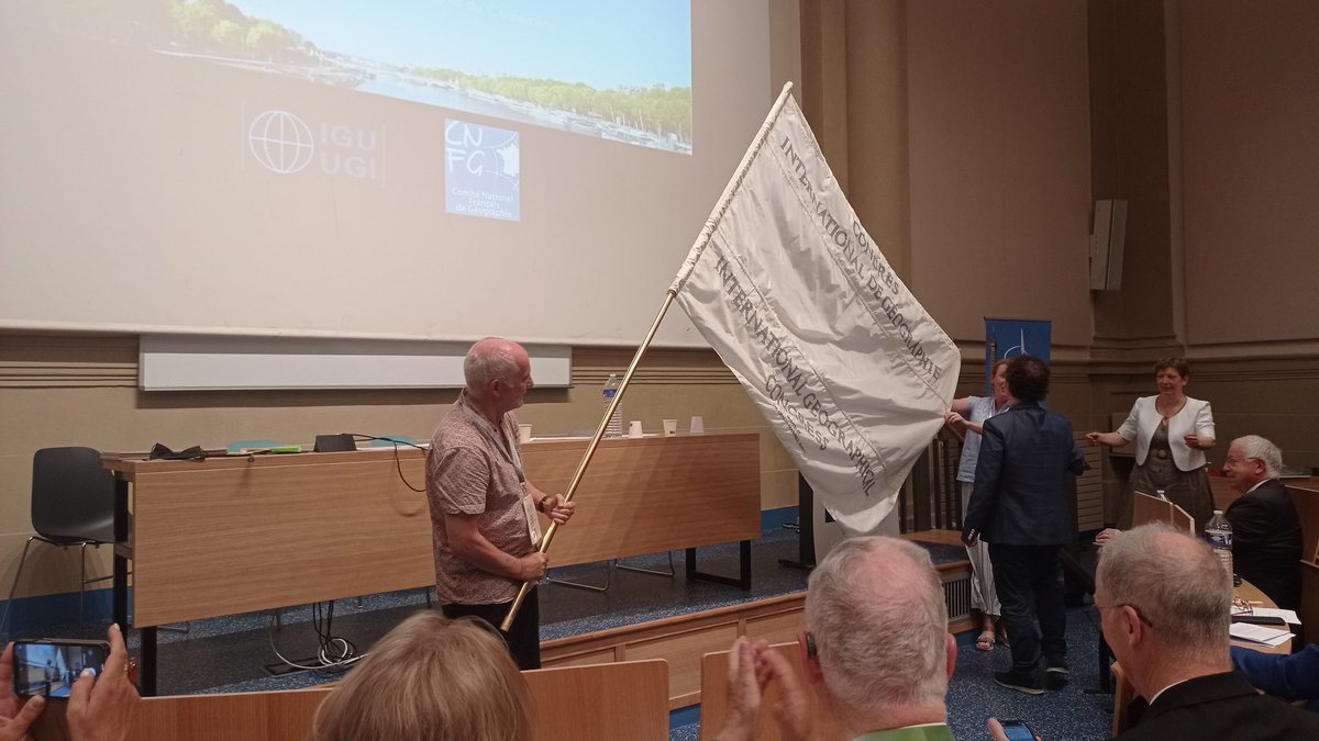 Jonathan Cherry (@jonmarkcherry) on Twitter photo On the way home from <a href="/UGI100Paris2022/">UGI 100 Paris 2022</a> thanks to the organisers for a wonderful week. Had the opportunity to give a paper in a toponymy session but spent most of the week with some great Irish geography colleagues promoting <a href="/igc2024dub/">@IGC2024Dub</a> which will be held <a href="/DCU/">Dublin City University</a> in August 2024. On the way home from <a href="/UGI100Paris2022/">UGI 100 Paris 2022</a> thanks to the organisers for a wonderful week. Had the opportunity to give a paper in a toponymy session but spent most of the week with some great Irish geography colleagues promoting <a href="/igc2024dub/">@IGC2024Dub</a> which will be held <a href="/DCU/">Dublin City University</a> in August 2024.