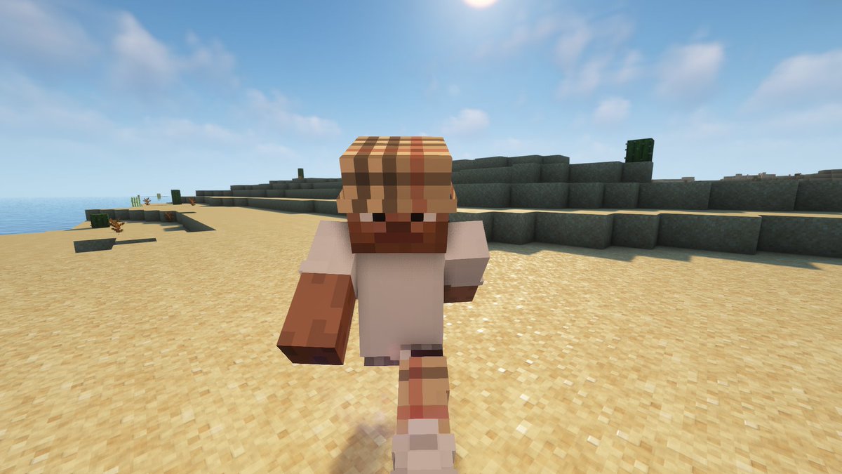 ItsGraffitzi's tweet photo. The second drippiest man in Minecraft, after me of course. He got stranded lol. https://t.co/wMjc2VOkMF