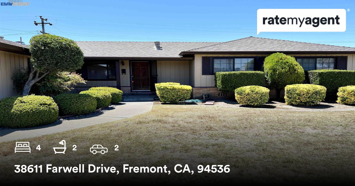 MarinelliRE's tweet photo. 4 🛌 2 🛀 2 🚘
📍 38611 Farwell Drive, Glenmoor, Fremont, Alameda County, CA, 94536

My latest listing on #RateMyAgent
https://t.co/1HtdEFY9pg https://t.co/4elh1L0Lx3