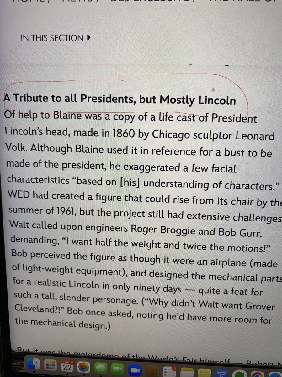 jeichlerlevine's tweet photo. Meta: when a writer for the D23 blog references Muppet Vision 3D in their history of the Hall of Presidents. #iykyk  #DisneyData #DisneyDrafting https://t.co/fzAQED9Azv