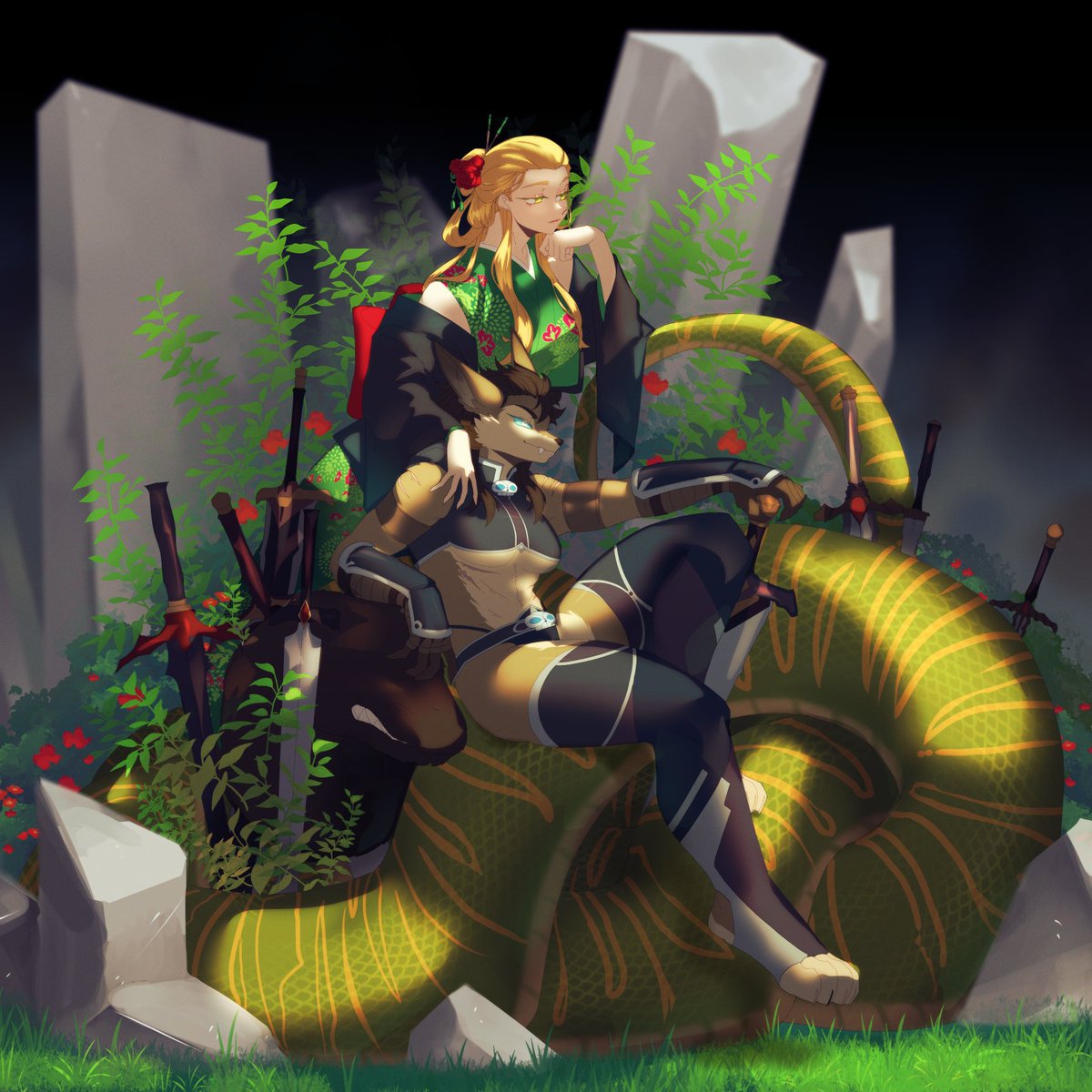 FlailingFox's tweet image. The Dark Queen and her Consort~

Taneski - furaffinity.net/user/Flailing-…
Lydia - furaffinity.net/user/Aidanmash
Art - furaffinity.net/user/Zombutt