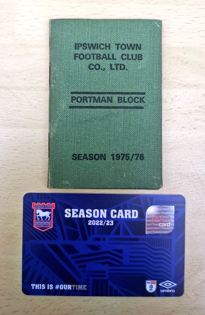 DickinWilliam's tweet photo. My first and new season ticket for #itfc https://t.co/Xe6k4eTwt7