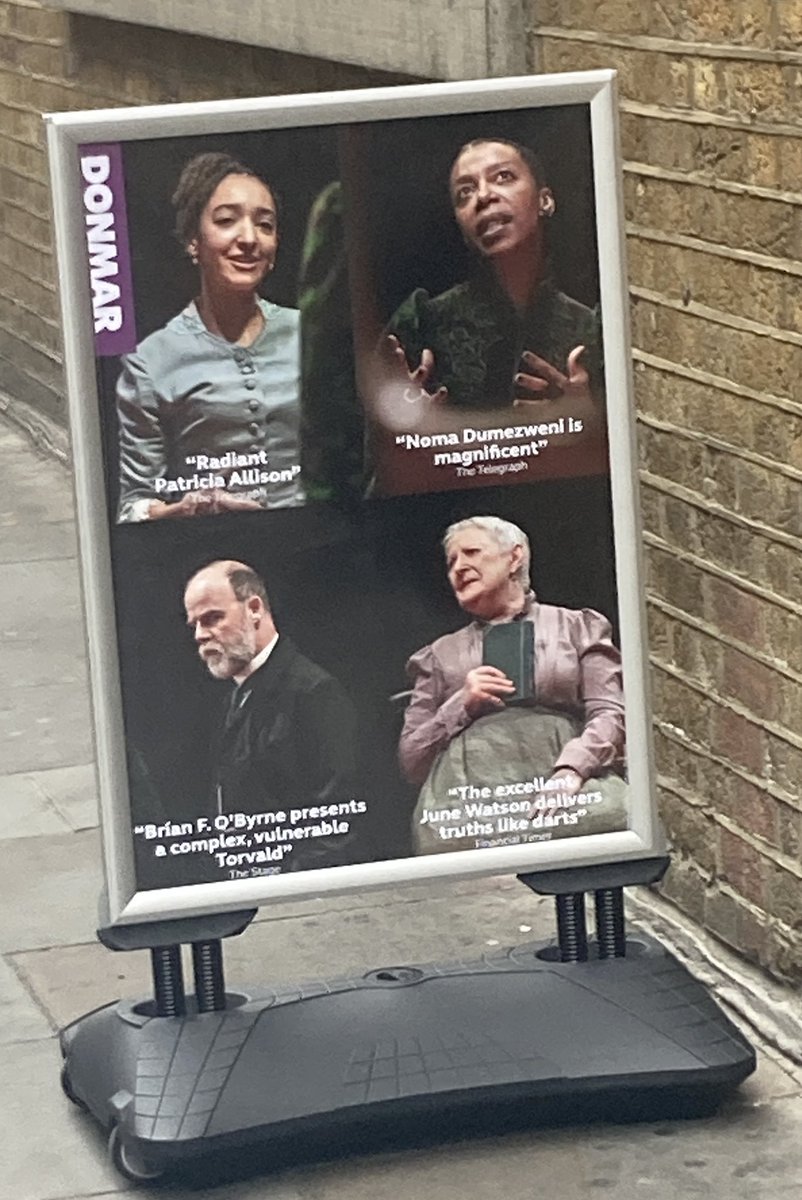 amevs5's tweet photo. If you want to experience the most captivating, mesmerising 90 mins of Theatre in London right now then beg,steal or borrow a ticket for Lucas Hnath’s #ADollsHousePT2
@MissDumezweni
@brianfobyrne
#JuneWatson
#PatriciaAllison
#JamesMacDonald
Wonderful with a Capital W!♥️ https://t.co/2oRje02Hrv