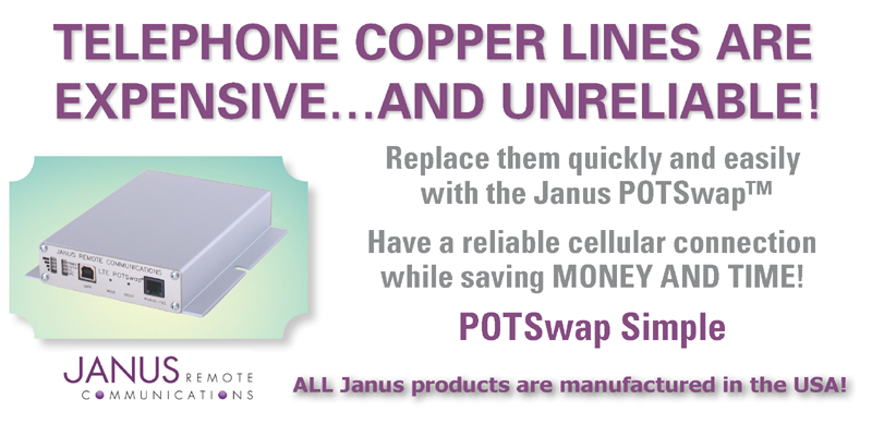 JanusRC's tweet photo. REPLACE AGING COPPER #TELEPHONE #LANDLINES AND SAVE BIG MONEY! #POTSwap #LTE910PS for quick and easy PHONE LINE REPLACEMENT! #potsreplacement. #cellular service for #emergency #applications. #LTE #IoT #elevator #security #Telecom  #potslinereplacement 

https://t.co/lqKB65WBLG https://t.co/hzwMoeBS9W