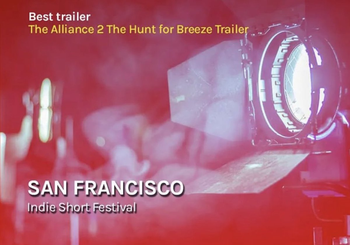 Another win for the trailer for The Alliance 2 The Hunt for Breeze!  #movietrailers